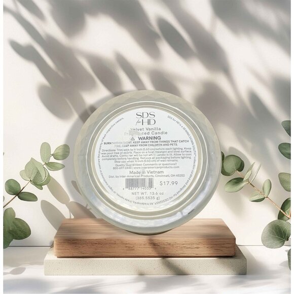 SDS FOR HD Velvet Vanilla Fragranced Candle 13.6 oz. Glass Jar - Picture 4 of 4